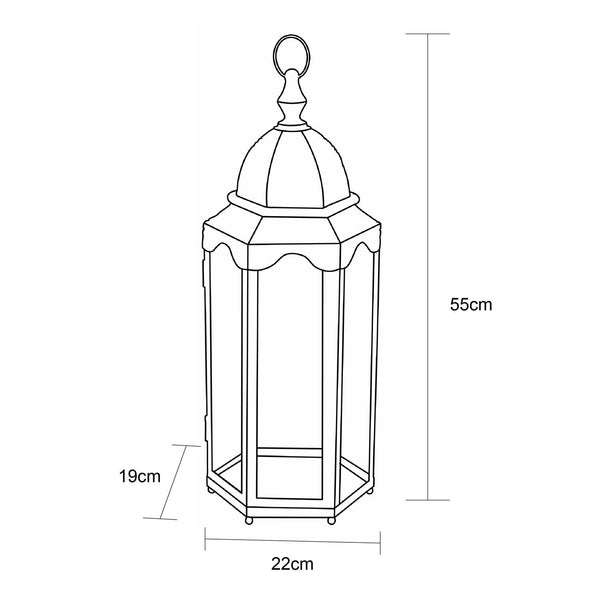 Decofurn Furniture | KOS_LANTERN_LARGE_55cm_H | Dimensions