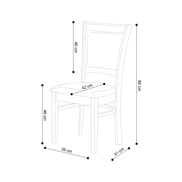 Decofurn Furniture | MANDY_DINING_CHAIR | Dimensions