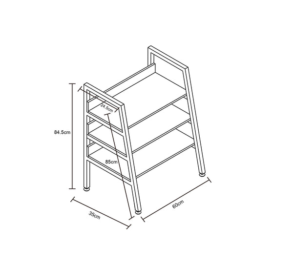 Decofurn Furniture | OMEGA_3_SHELF_UNIT | Dimensions