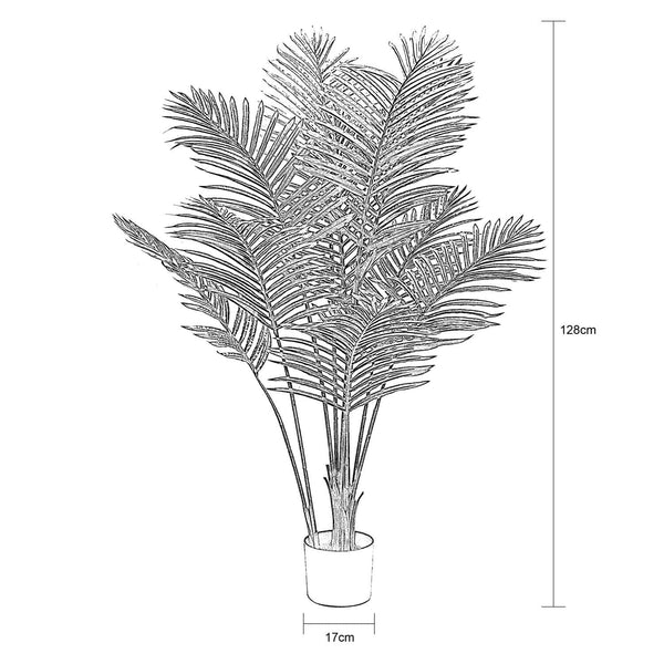 Decofurn Furniture | PALM_PLANT_IN_POT_-_128cm_H | Dimensions