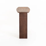 AGRA 120cm SOLID WOOD CONSOLE - LIGHT BROWN