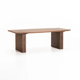 AGRA 120x60cm SOLID WOOD COFFEE TABLE-LIGHT BROWN