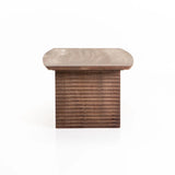 AGRA 120x60cm SOLID WOOD COFFEE TABLE-LIGHT BROWN