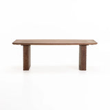 AGRA 120x60cm SOLID WOOD COFFEE TABLE-LIGHT BROWN