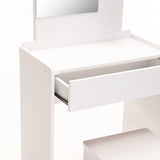 ALBA DRESSING TABLE & STOOL - WHITE