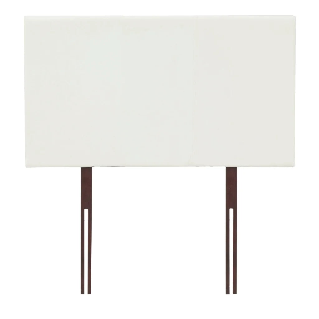 ALEX LEATHER TOUCH SINGLE HEADBOARD - WHITE