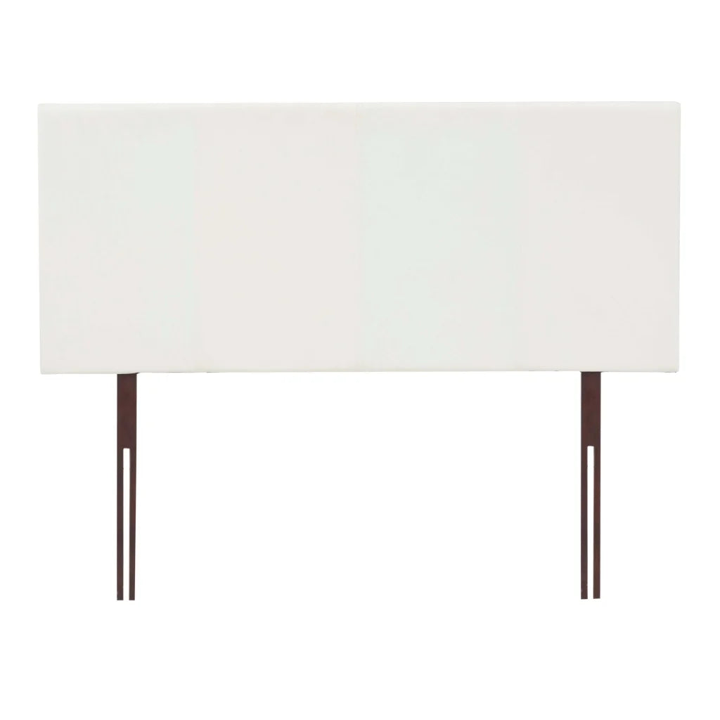 ALEX LEATHER TOUCH DOUBLE HEADBOARD - WHITE
