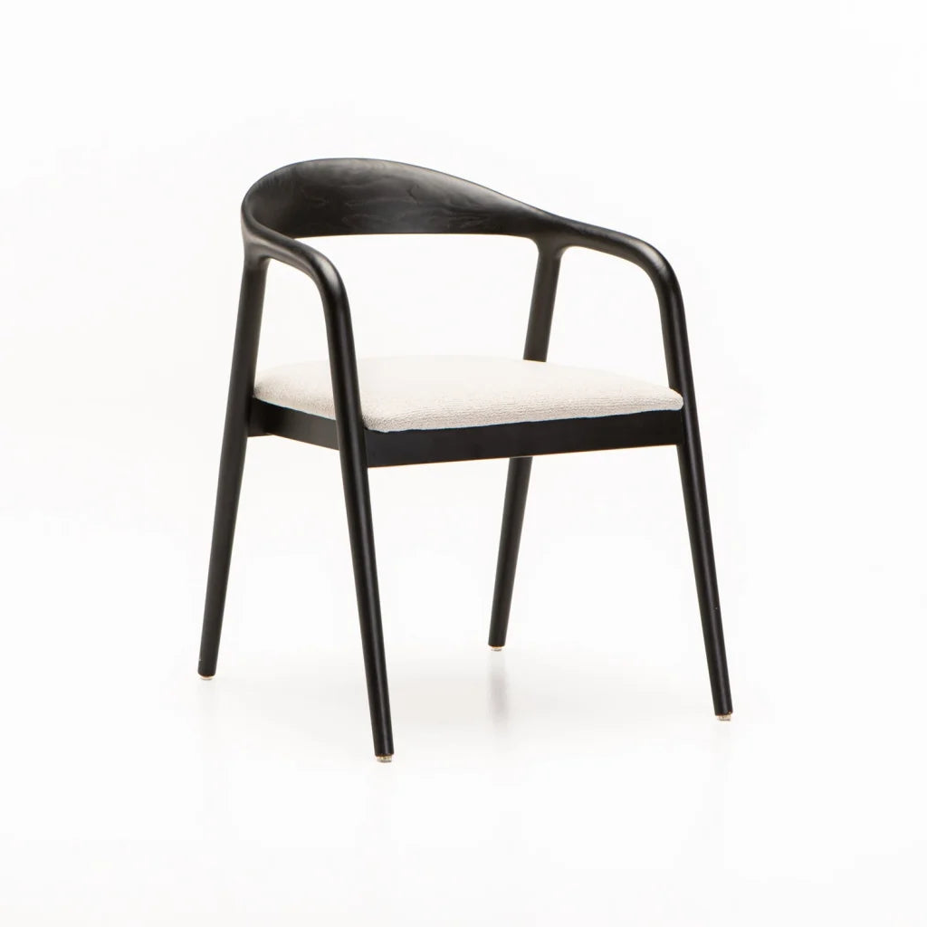 ALINA WOODEN DINING CHAIR-BLACK