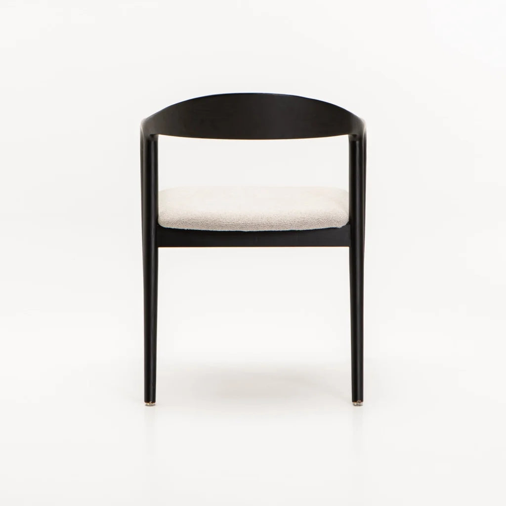 ALINA WOODEN DINING CHAIR-BLACK