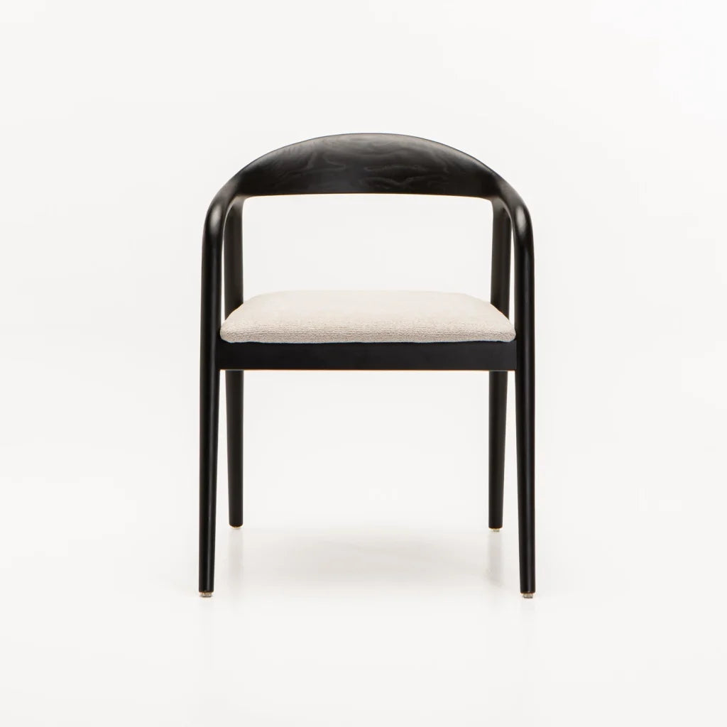 ALINA WOODEN DINING CHAIR-BLACK