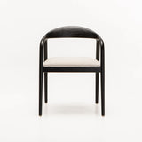 ALINA WOODEN DINING CHAIR-BLACK