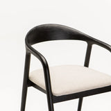 ALINA WOODEN DINING CHAIR-BLACK