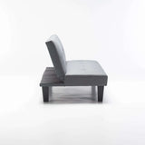 ALLAN FABRIC SLEEPER COUCH - DARK GREY