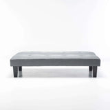 ALLAN FABRIC SLEEPER COUCH - DARK GREY