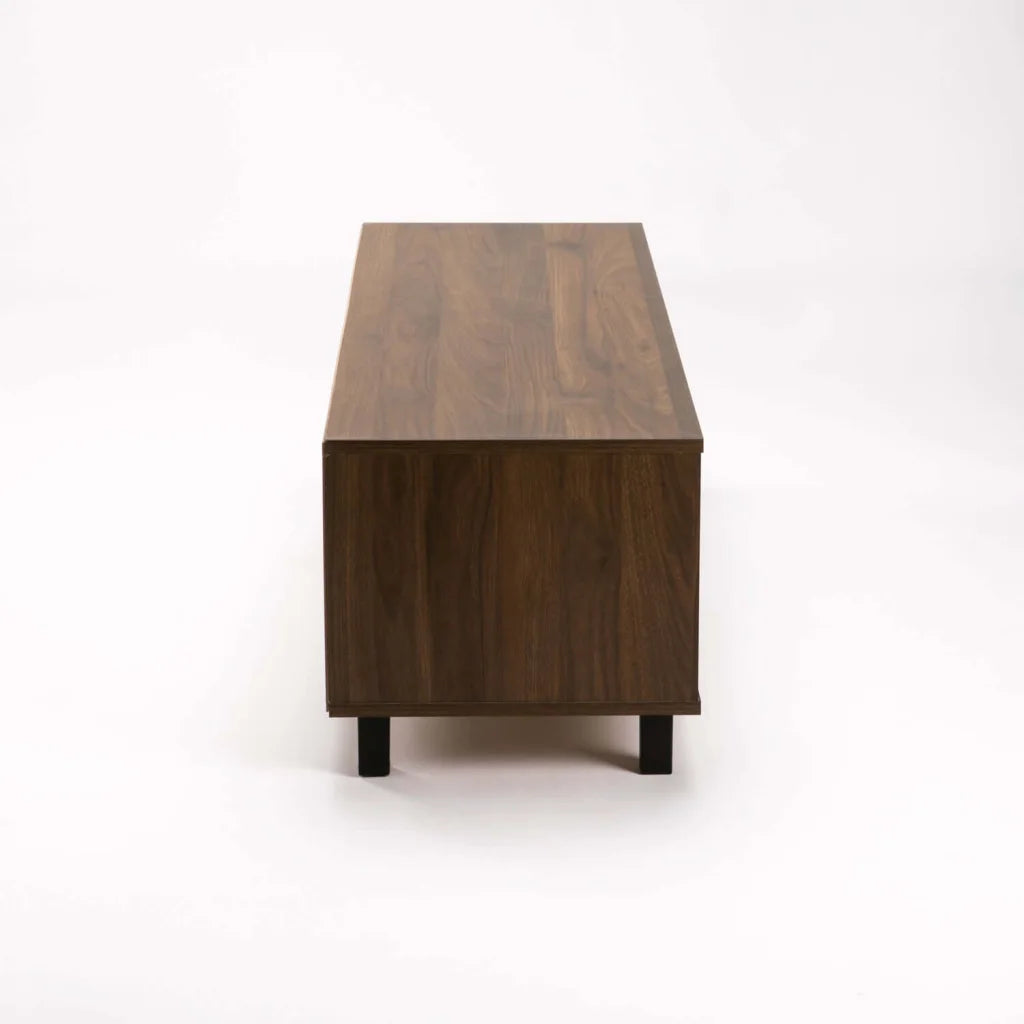 ALLY 1 DOOR TV/PLASMA UNIT - WALNUT/BLACK