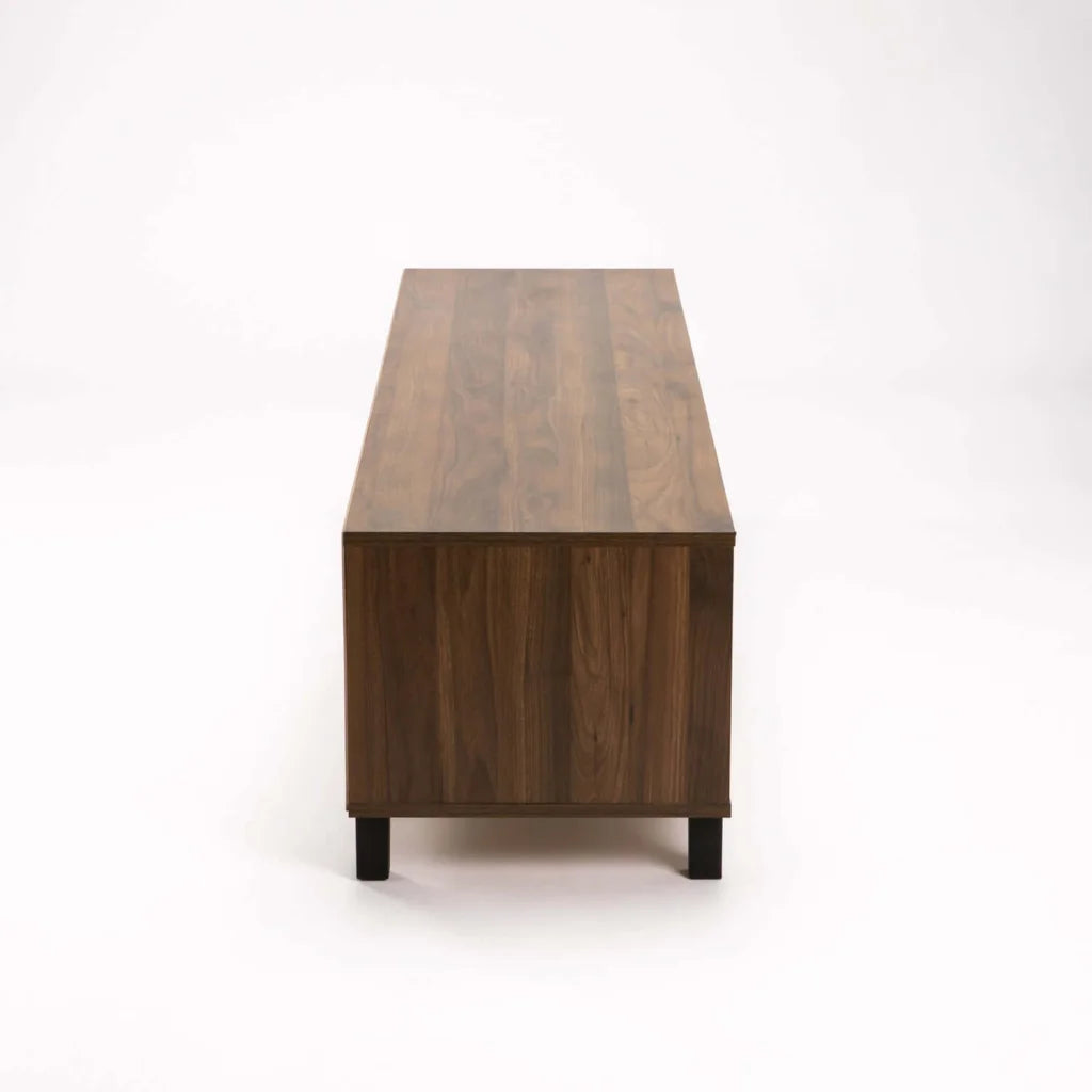 ALLY 2 DOOR TV/PLASMA UNIT - WALNUT/BLACK
