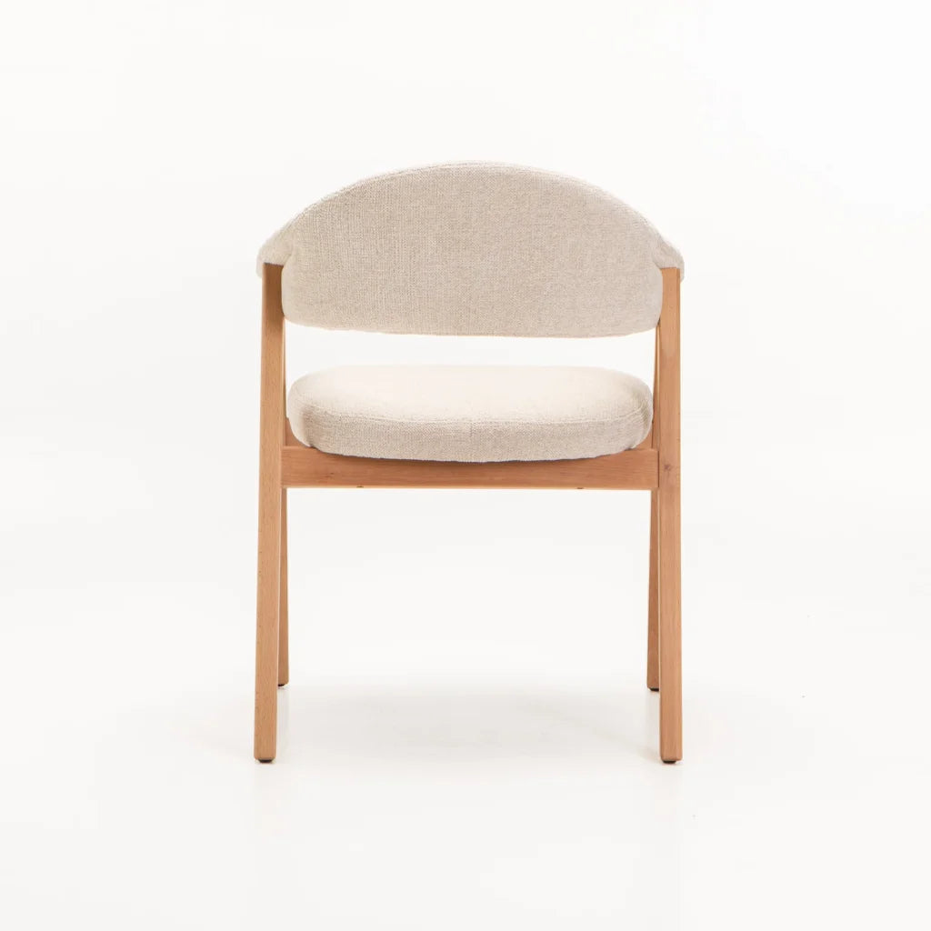 ALORA WOODEN DINING CHAIR - NATURAL LEG
