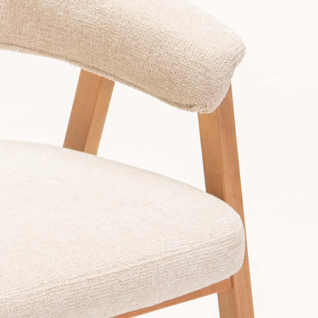 ALORA WOODEN DINING CHAIR - NATURAL LEG