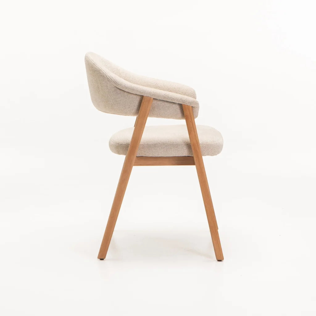 ALORA WOODEN DINING CHAIR - NATURAL LEG