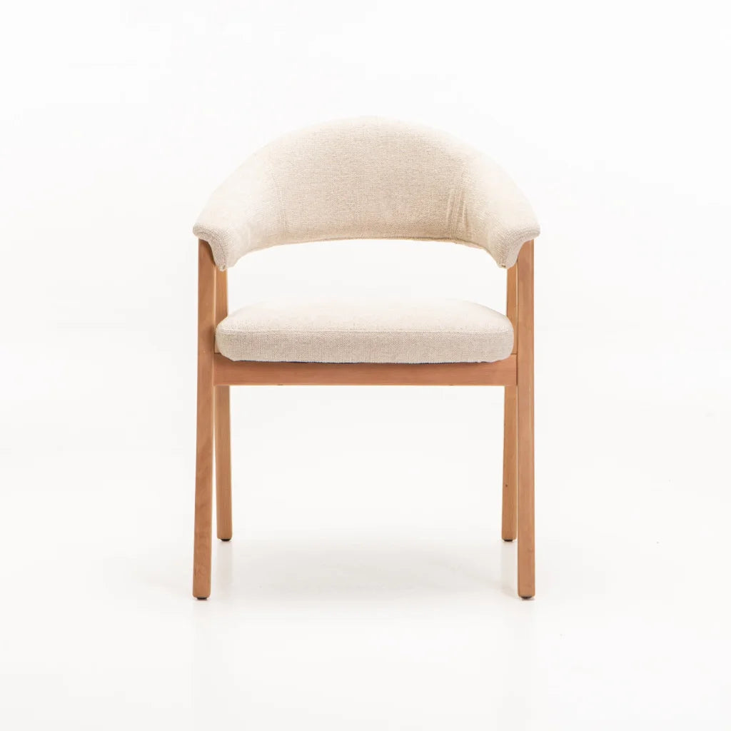 ALORA WOODEN DINING CHAIR - NATURAL LEG