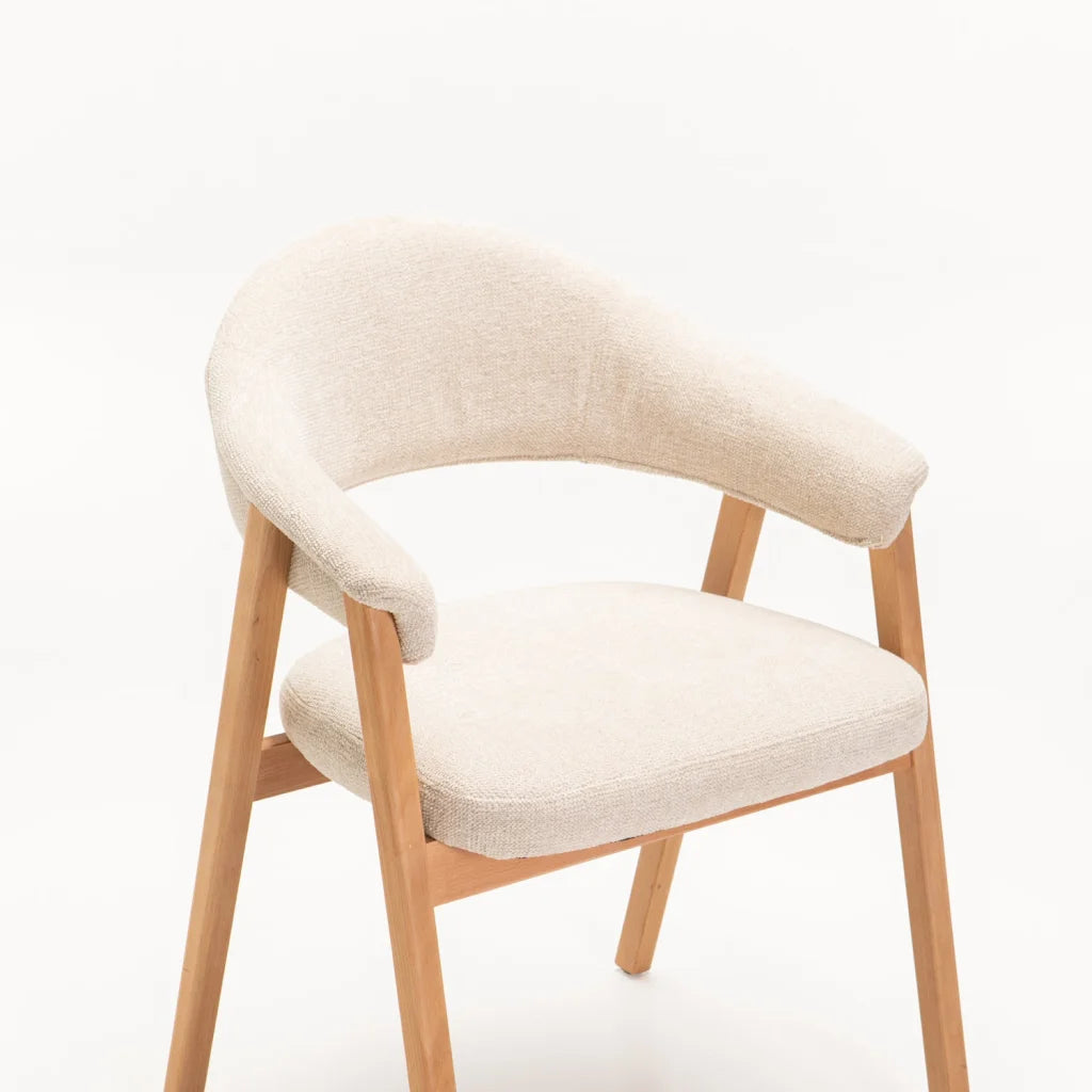 ALORA WOODEN DINING CHAIR - NATURAL LEG