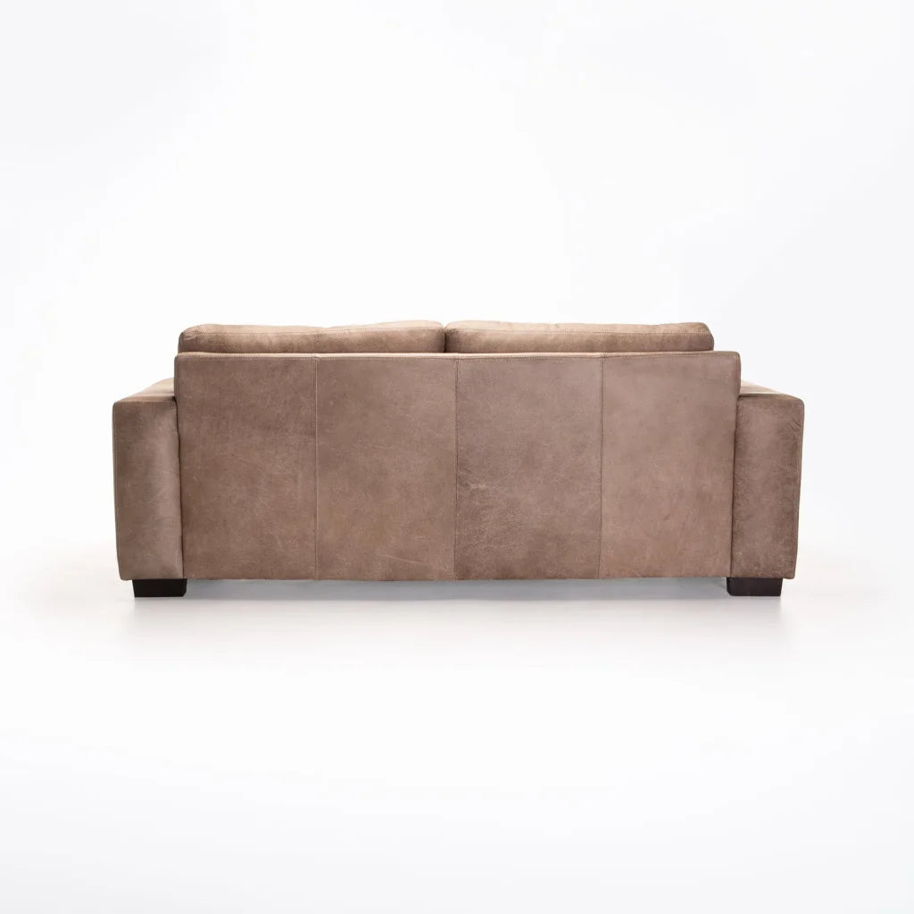 ANTONIO GENUINE LEATHER 3 SEATER - BUFFED TAUPE