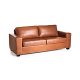 ANTONIO GENUINE LEATHER 3 SEATER - PECAN
