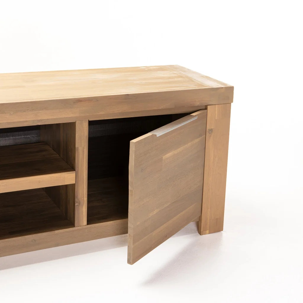 ARCTIC 210cm TV/PLASMA UNIT - LIGHT OAK