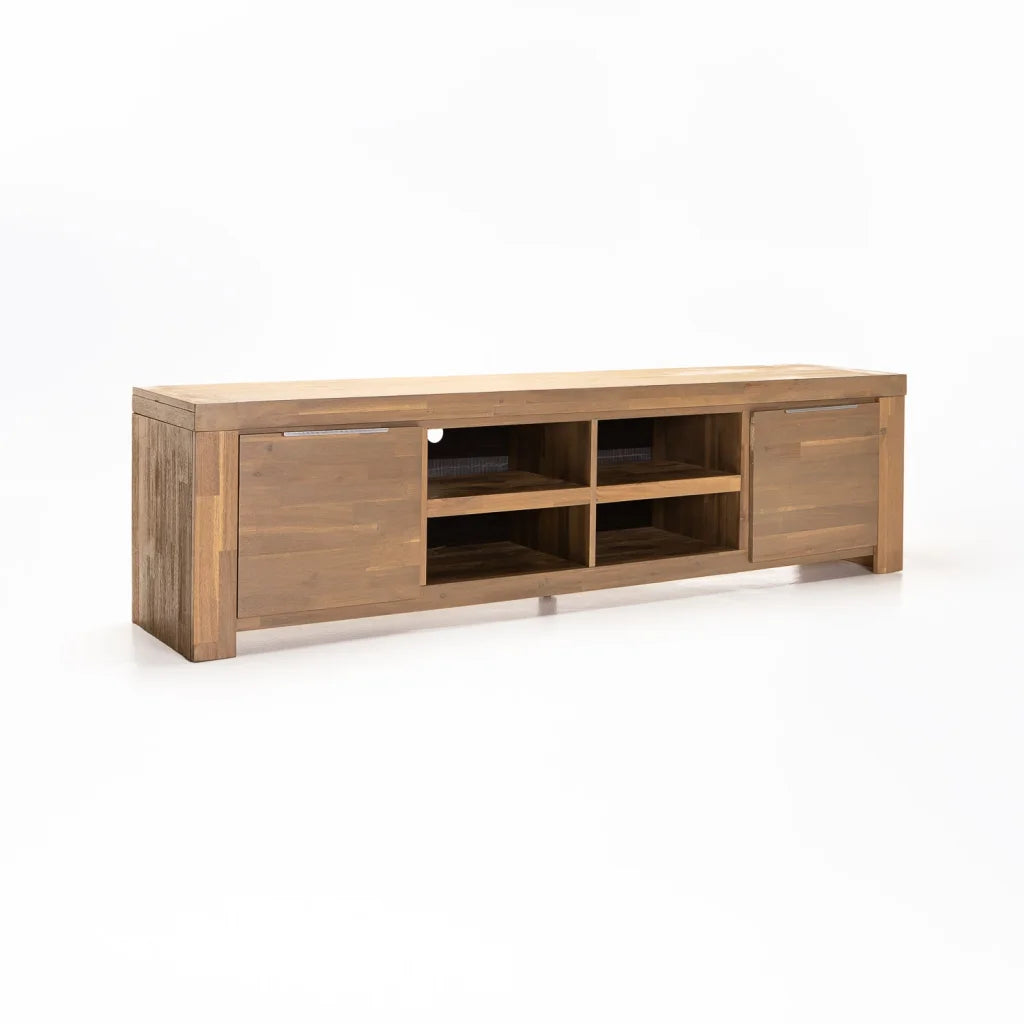 ARCTIC 210cm TV/PLASMA UNIT - LIGHT OAK