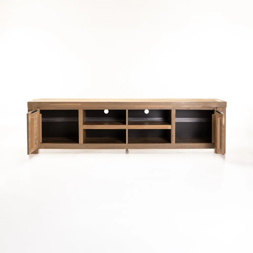 ARCTIC 210cm TV/PLASMA UNIT - LIGHT OAK