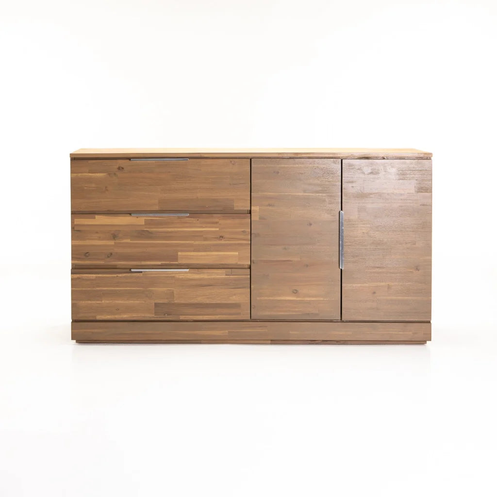 ARCTIC 3 DRAWER 2 DOOR SIDEBOARD - LIGHT OAK