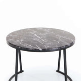 ARGO SET OF 2 TABLES - BLACK/BLACK MARBLE