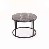 ARGO SET OF 2 TABLES - BLACK/BLACK MARBLE