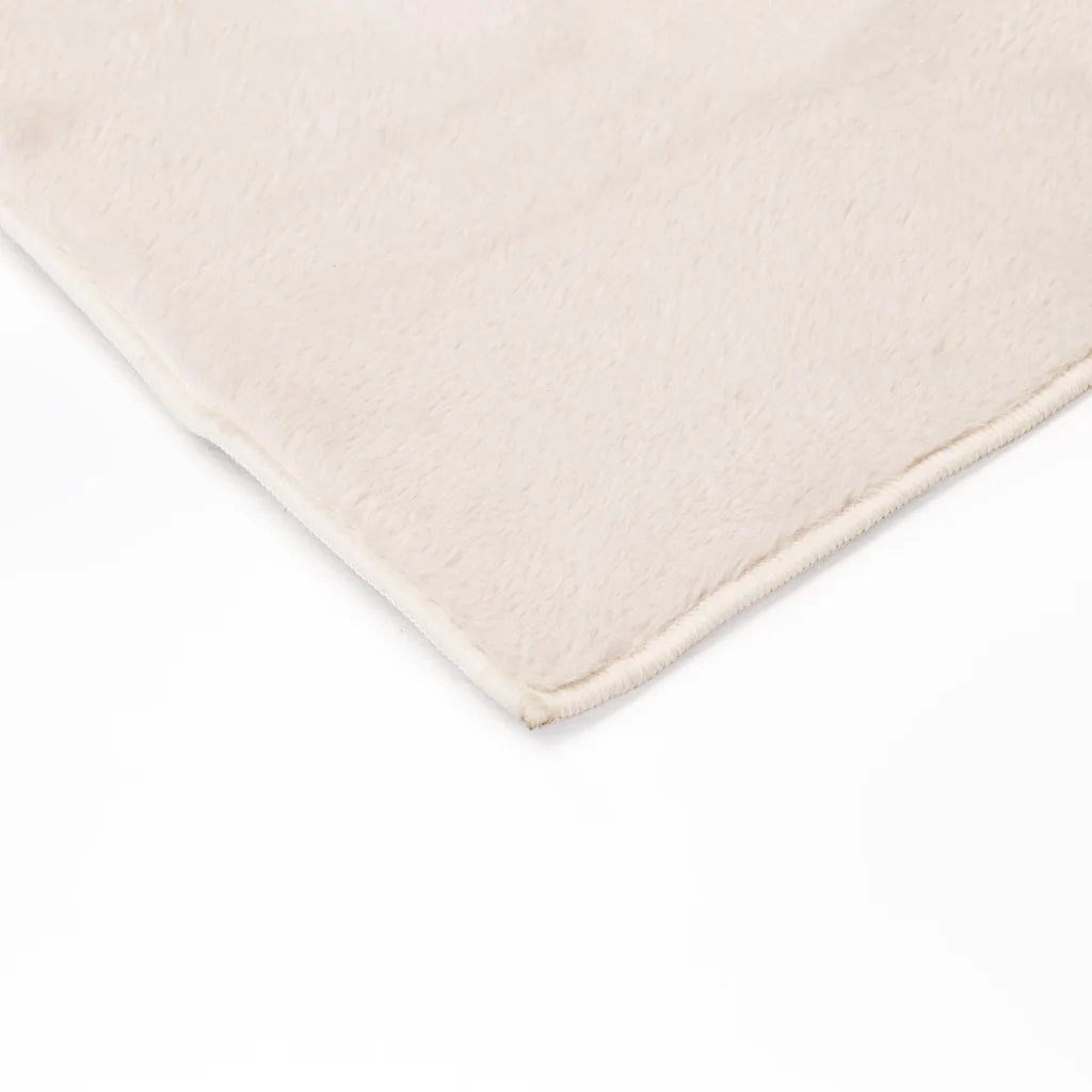 ARIEL 130x190cm FAUX FUR RUG - OATMEAL