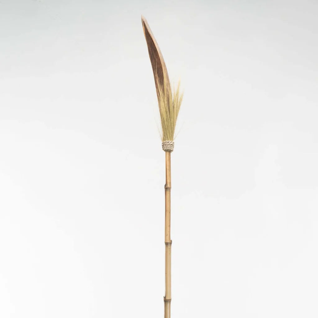 BAMBOO DECOR WITH GRASS - NATURAL