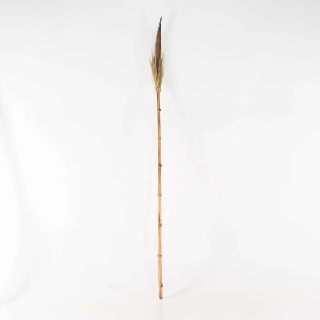 BAMBOO DECOR WITH GRASS - NATURAL