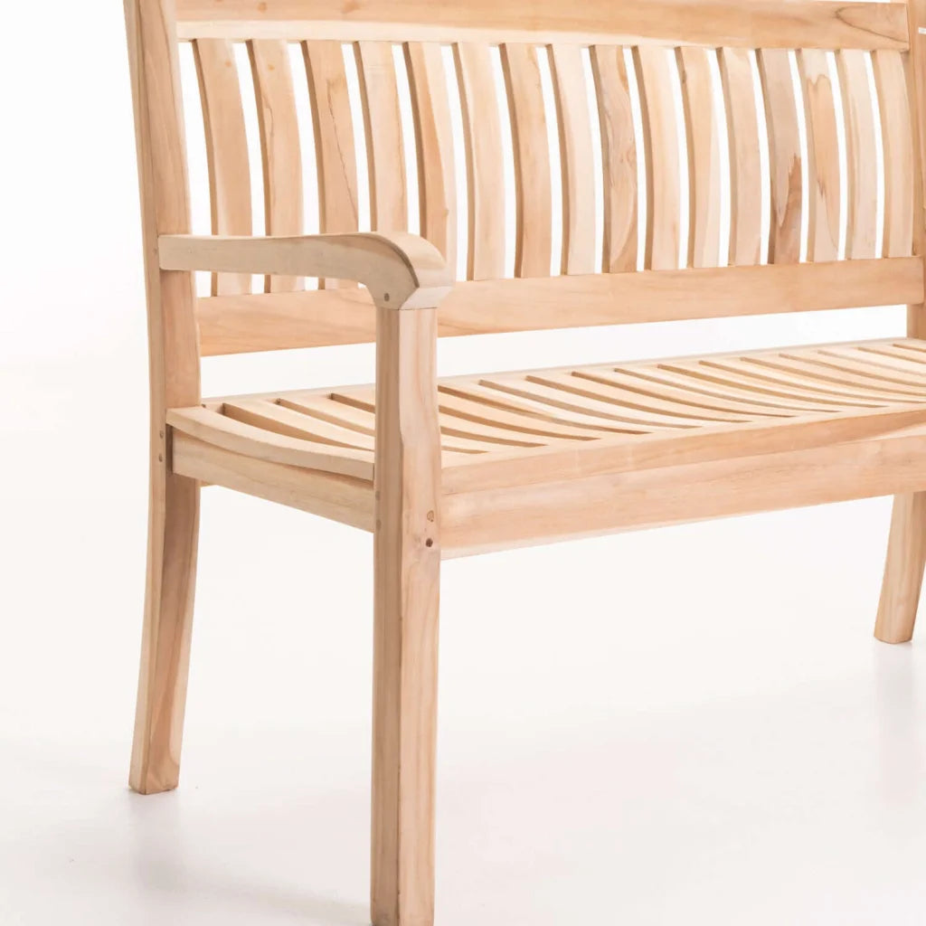 BEAUFORT TEAK 2 SEATER BENCH 130cm