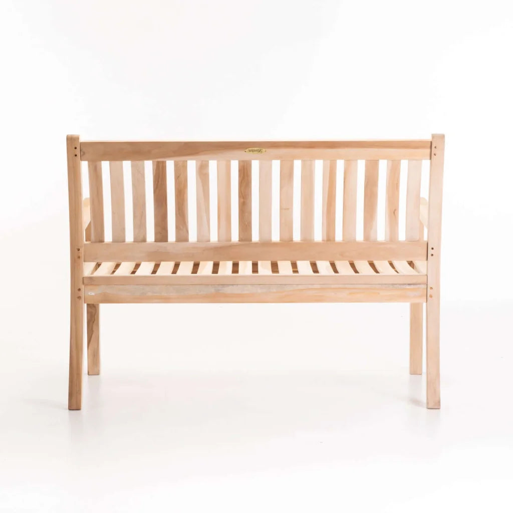 BEAUFORT TEAK 2 SEATER BENCH 130cm
