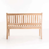 BEAUFORT TEAK 2 SEATER BENCH 130cm