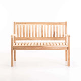 BEAUFORT TEAK 2 SEATER BENCH 130cm