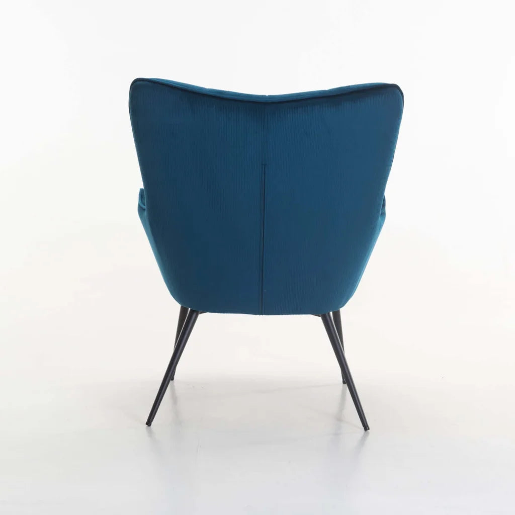 BJORN VELVET CHAIR - NAVY