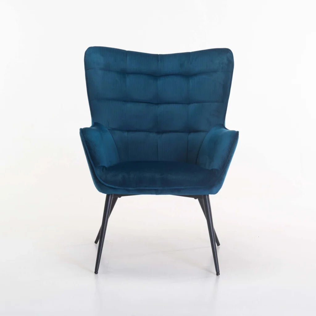 BJORN VELVET CHAIR - NAVY