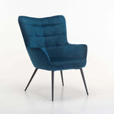 BJORN VELVET CHAIR - NAVY