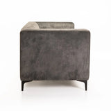 BRADLEY GENUINE SUEDE LEATHER 3 SEATER COUCH