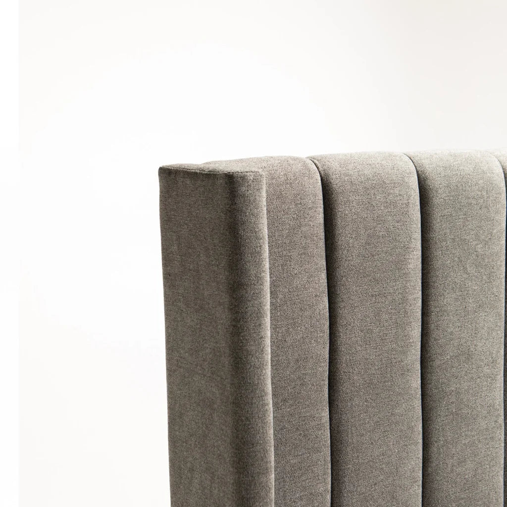 BRIA FABRIC QUEEN HEADBOARD - LIGHT GREY
