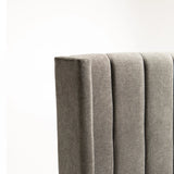 BRIA FABRIC QUEEN HEADBOARD - LIGHT GREY