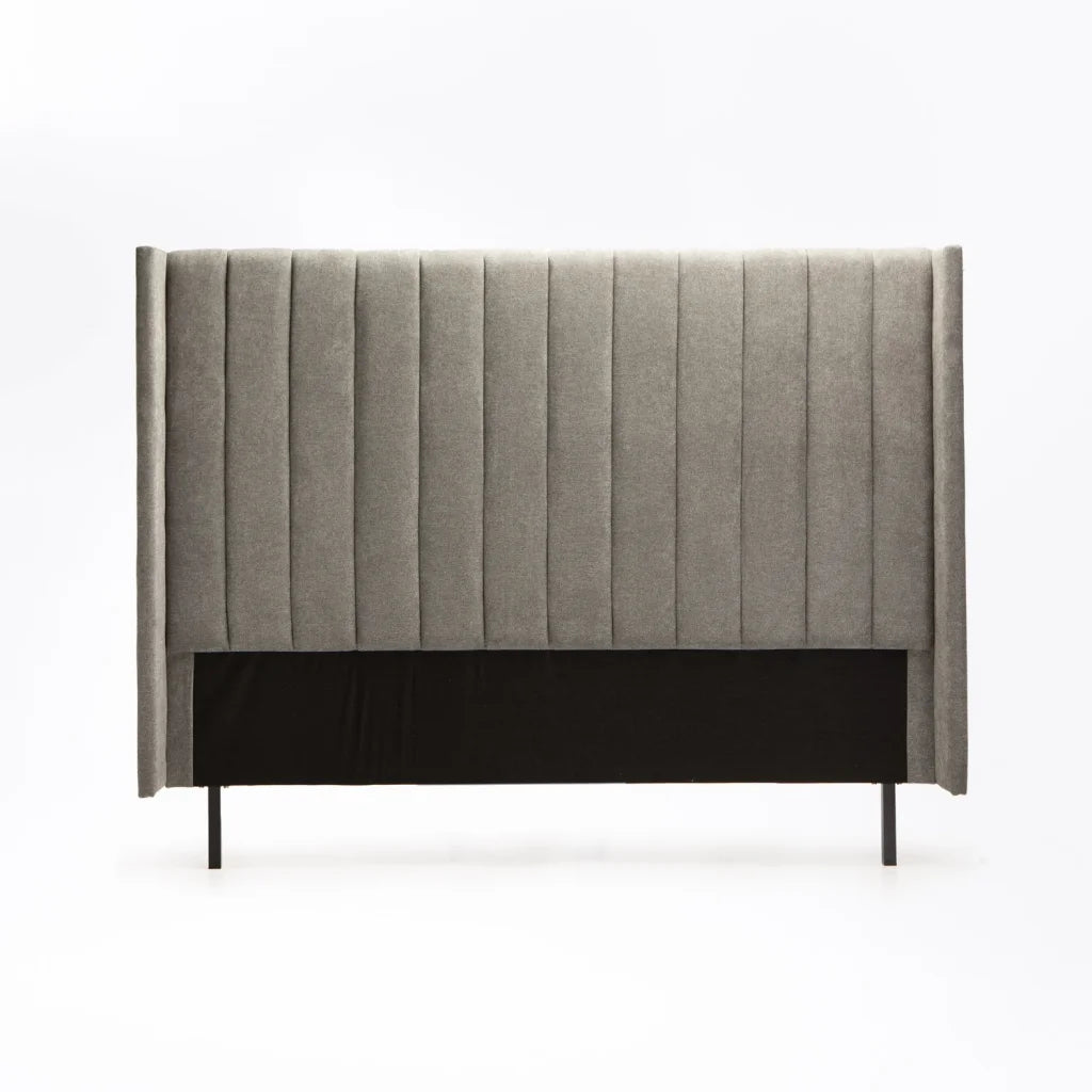 BRIA FABRIC QUEEN HEADBOARD - LIGHT GREY