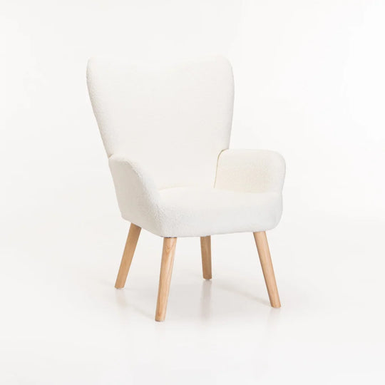 BRODY BOUCLÉ FABRIC CHAIR - CREAM