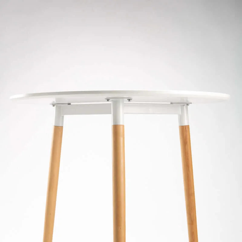 CAPRI 80cm WOODEN LEG PODIUM - WHITE