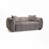 CHLOE FABRIC 2 SEATER - GREY